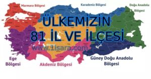 ÜLKEMİZİN 81 İL VE İLÇESİ