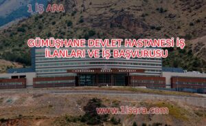 GÜMÜŞHANE DEVLET HASTANESİ İŞ İLANLARI VE İŞ BAŞVURUSU